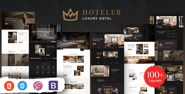 Hoteler - Booking HTML Template