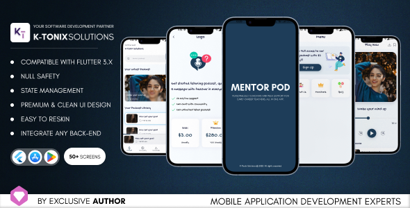 Mentor Pod | Membership App for Early Career Teachers Flutter UI Kit