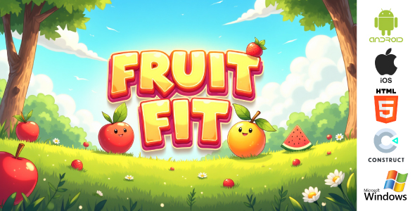 Fruit Fit- Educational Game - HTML5 and Android in Construct 3