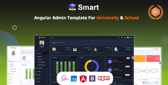 Smart - Angular 20+ Admin Dashboard Template for University, School & Colleges