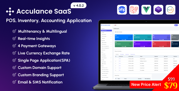 Acculance SaaS - POS, Inventory, Accounting SaaS Application