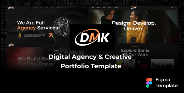 DMK - Digital Marketing Services Figma Template