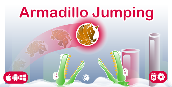 Armadillo Jumping - HTML5 Game Template