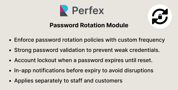 Password Rotation & Expiry – Security Module for Perfex CRM