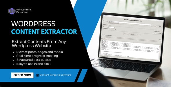WordPress Content Extractor - Professional Desktop Application