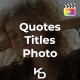 Quotes Titles Photo \ FCPX - VideoHive Item for Sale