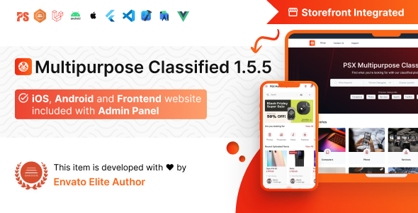 Multipurpose Classified App: Buy, Sell, Ecommerce like Mercari, Offerup, Carousell (1.5.5 )