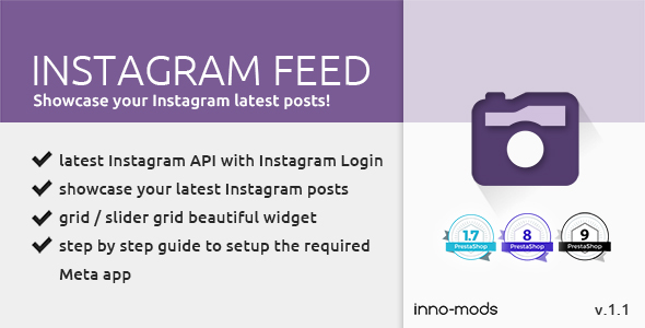 Instagram Feed for Prestashop