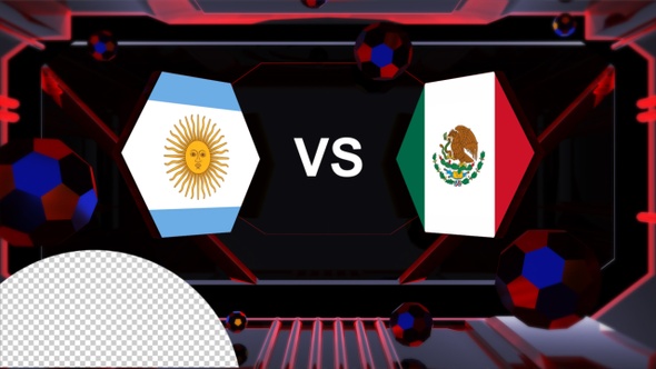 Argentina Vs Mexico Football World Cup Qatar 2022 Vs Card Transition