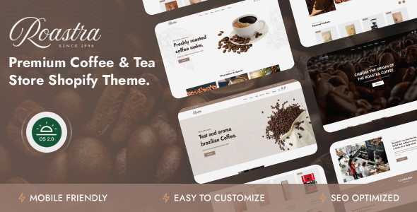 Roastra- Coffee Shop & Tea Store Shopify Theme OS 2.0
