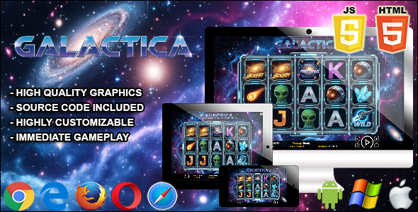 Galactica - HTML5 Slot Machine