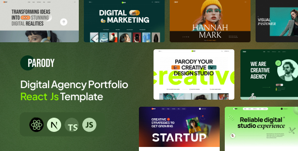 Parody - Digital Agency Portfolio React js Template