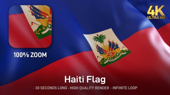 Haiti Flag - 4K