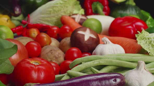 Assorted Raw Organic Vegetables