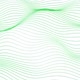 Green Color Particle Line Wave In White Background - VideoHive Item for Sale