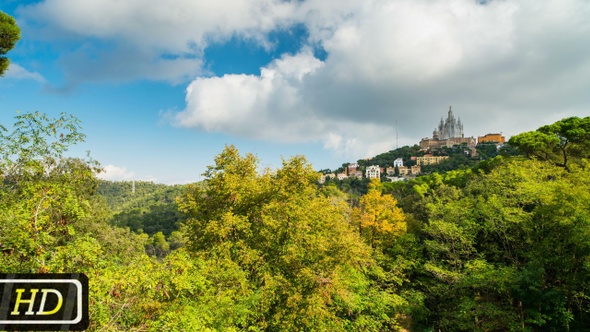 Tibidabo Mountain In Barcelona