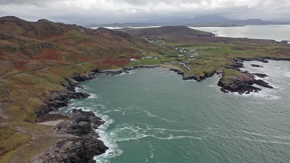 Aerial View of the Rosguil Pensinsula By Doagh - Donegal, Ireland