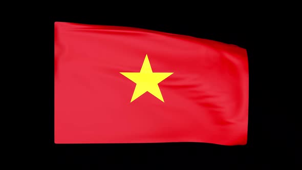 Vietnam Flag Alpha