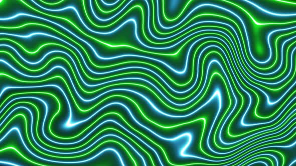 neon line wave background animation. abstract wave background. Vd 2114