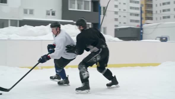 Competing for a Puck