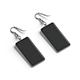 Black Rectangle Earrings - Pair of Plastic Earring Jewelery - 3DOcean Item for Sale