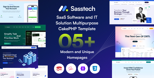SassTech - CakePHP - SaaS Software & IT Solution Multipurpose Template