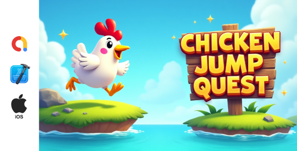 Chicken Jump Quest – iOS (Xcode Project with AdMob Ads)
