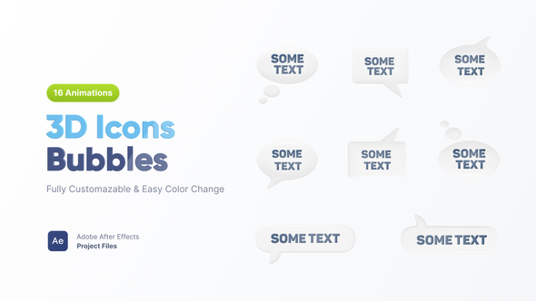 3D Bubble Icons