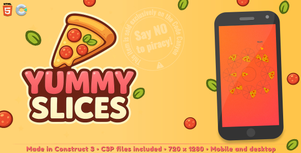 Yummy Slices - HTML5 Casual game