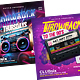 Retro 90s Party Flyer Bundle - GraphicRiver Item for Sale