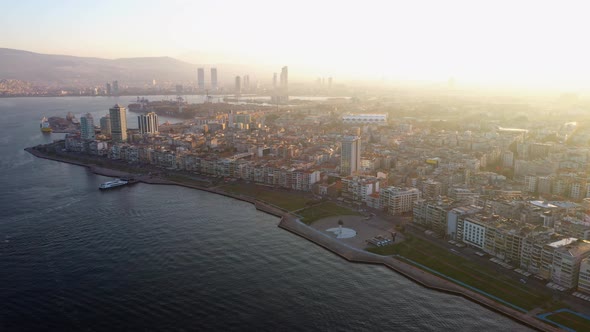 Izmir City at Aegean Coast of Turkey