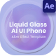 Liquid Glass AI UI Phone after effect - VideoHive Item for Sale