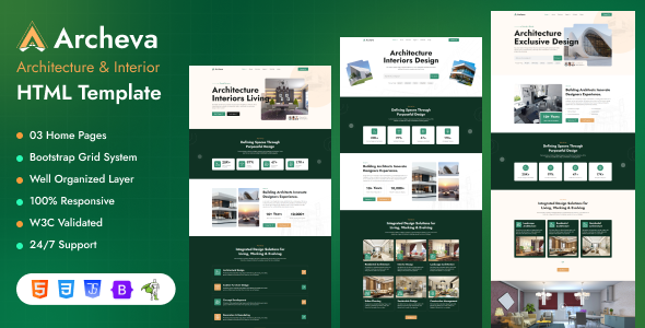 Archeva - Architecture & Interior HTML Template
