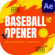 Baseball Opener After Effect - VideoHive Item for Sale