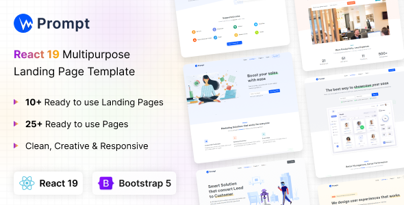 Prompt - React 19 Modern & Multipurpose Template