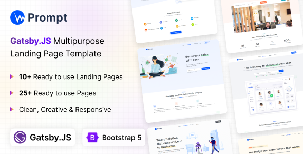 Prompt - Gatsby.JS Modern & Multipurpose Template