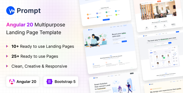 Prompt - Modern & Multipurpose Angular 20 Template