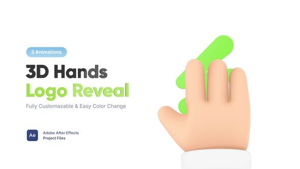 3D Hands Logo