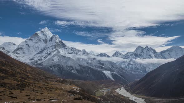 Ama Dablam Mountain. Himalaya, Nepal