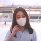 Portrait of Asian Businesswoman Removing Face Mask - VideoHive Item for Sale
