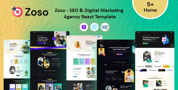 Zoso - SEO & Digital Marketing Agency React Template