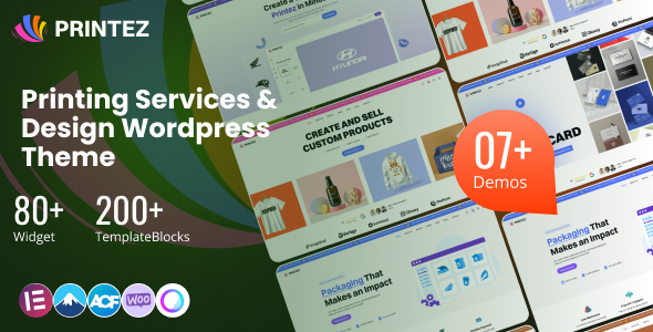 Printez – Printing Services & Online Design WordPress Theme