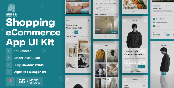 Morza - Shopping eCommerce Mobile App UI Kit