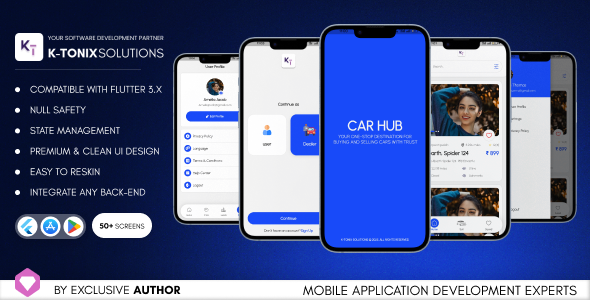 Car Hub App | Online Car Marketplace | Car Sale | Flutter UI Kit