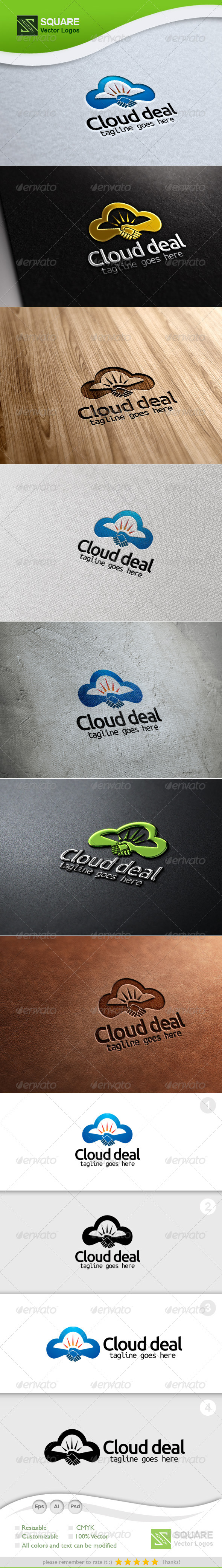 Cloud, Deal Vector Logo Template