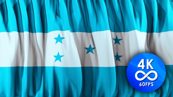 Flag loop HONDURAS |4K| 60fps