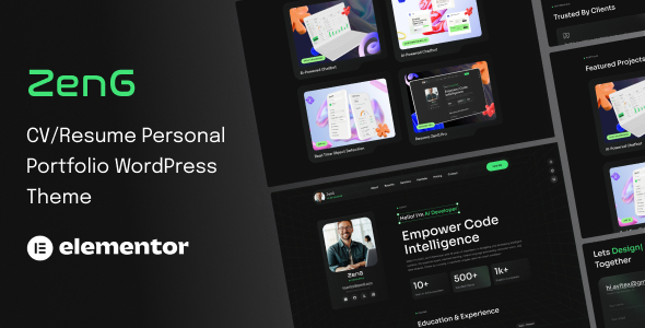 ZenG – Personal Portfolio WordPress Theme ZenG – Personal Portfolio WordPress Theme