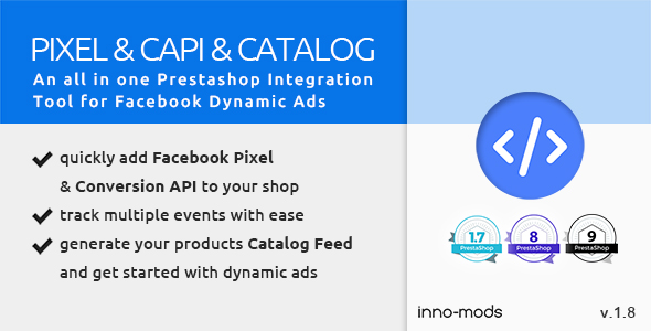Pixel & CAPI & Catalog for Prestashop