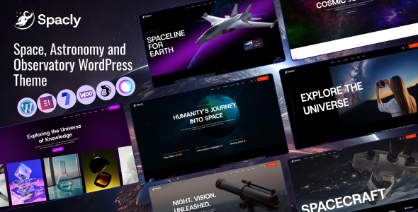 Spacly – Space, Astronomy and Observatory WordPress Theme