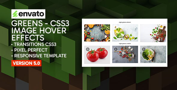 greens - CSS3 Image Hover Effects